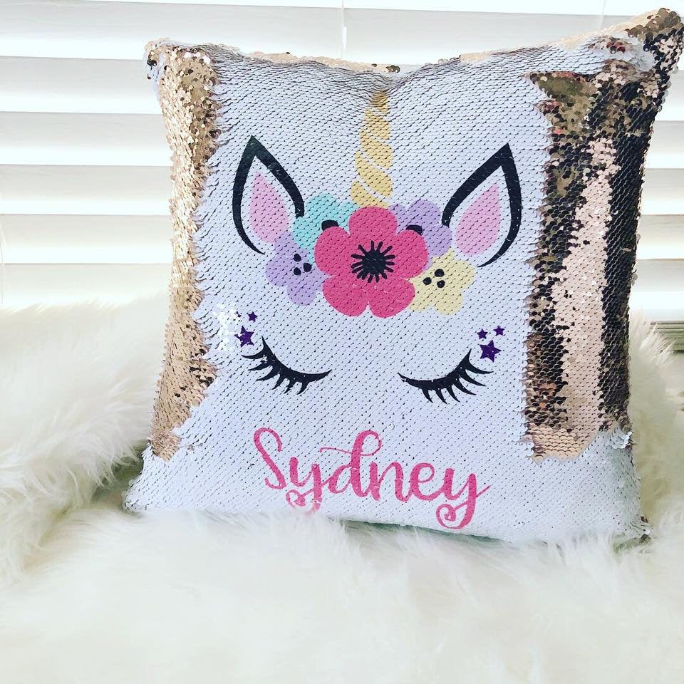 Slime Party, Sequin Pillow Personalized, Slime Queen Birthday