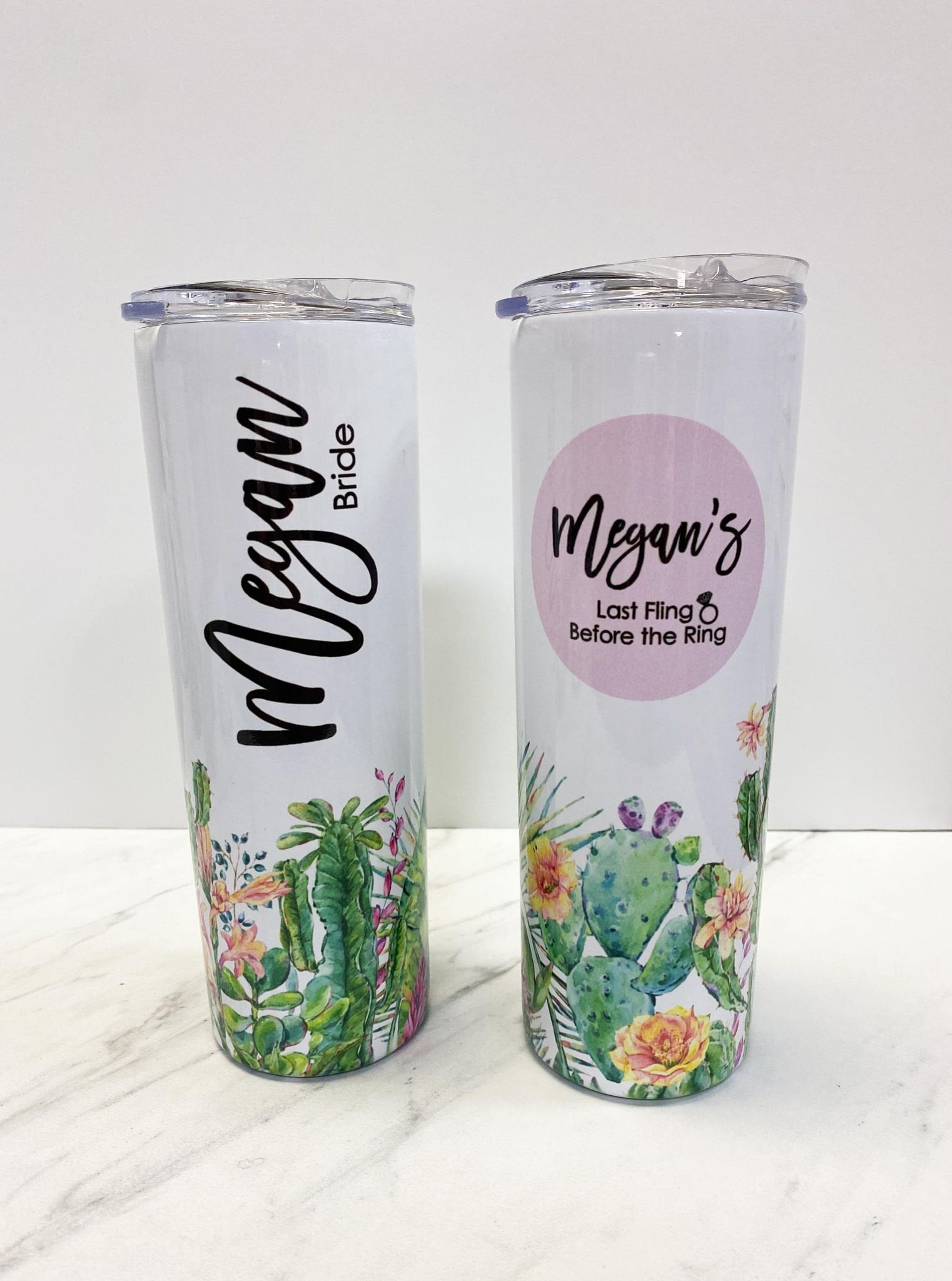 Personalized Cactus Bridesmaid Tumbler, Custom Bridesemaid Tumbler, Gift  for Bridesmaid