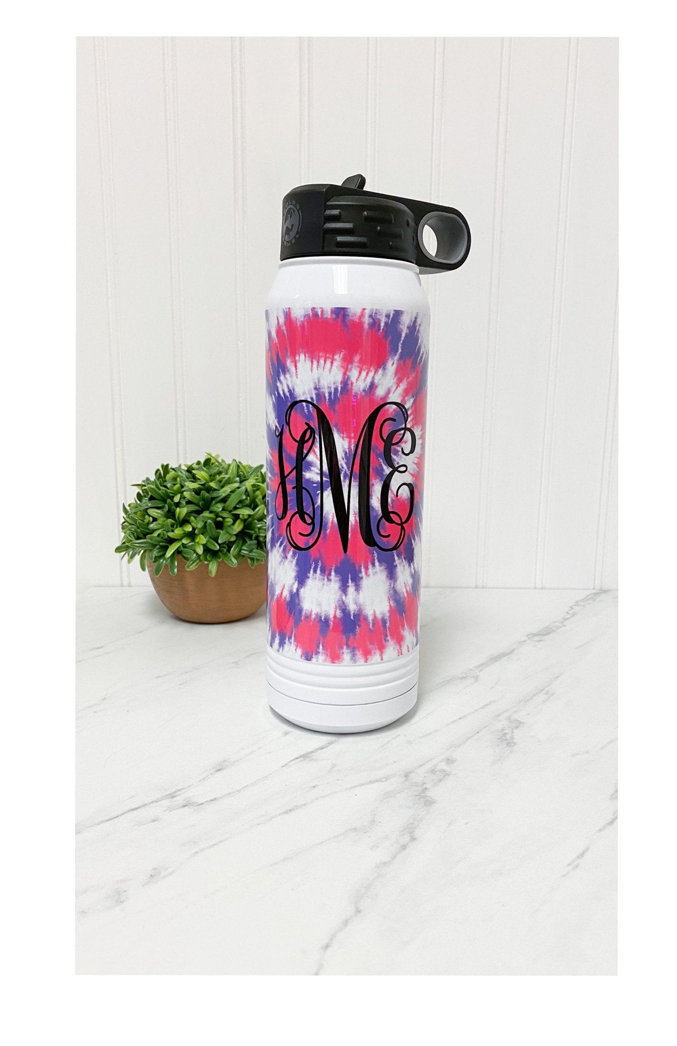 Personalized Water Bottle, Stainless Steel, Monogram, Christmas Gifts for Coworkers