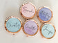 Personalized Bridesmaid Gift- Compact Mirror - Rose Gold Mirror - Bridesmaid Proposal Gift - Custom Bridal Party - Watercolor Floral