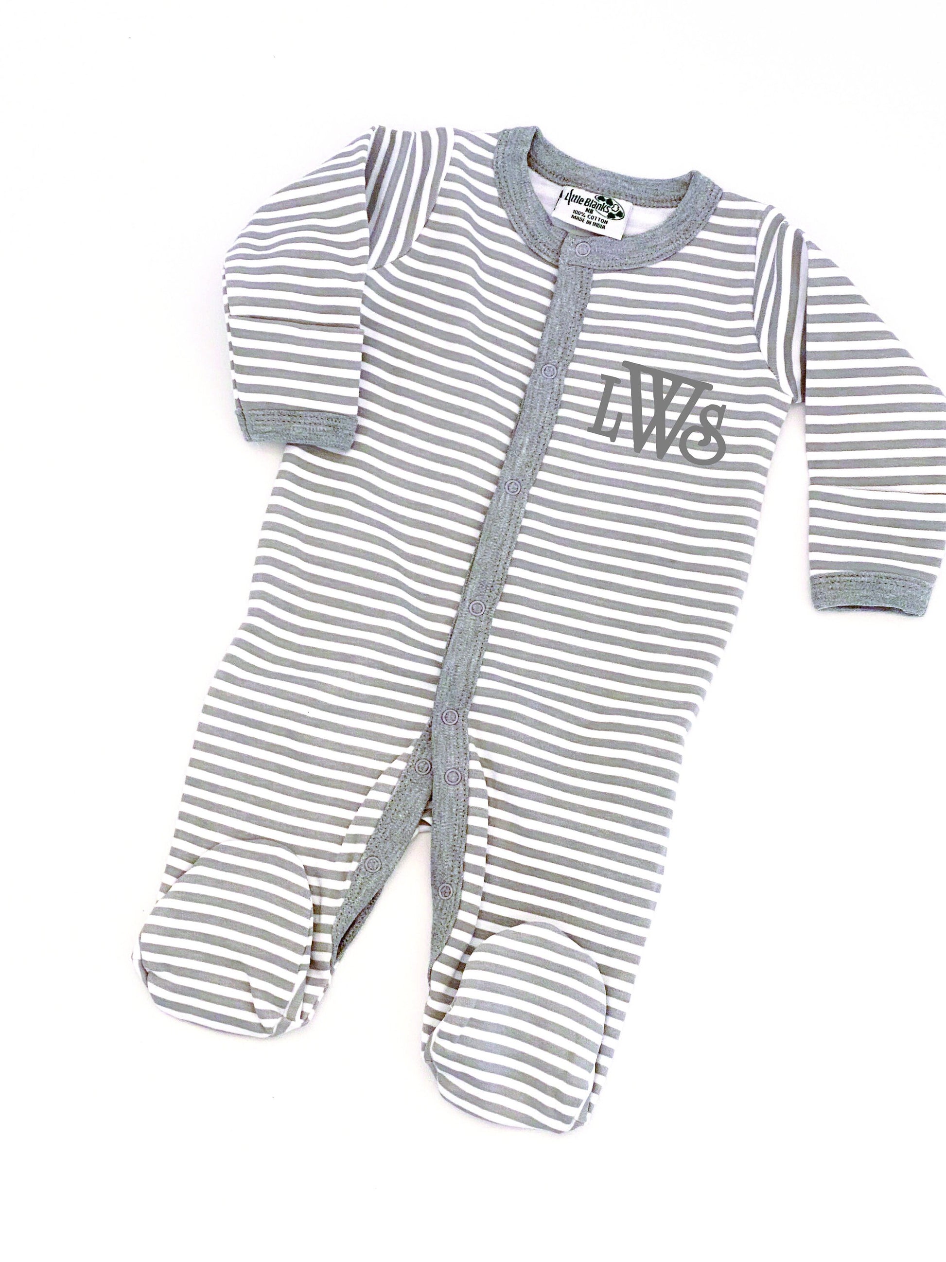 Baby Boy Outfit for Hospital, Personalized Baby Gift, Footie Romper, Newborn Boy outfit, Monogrammed sleeper