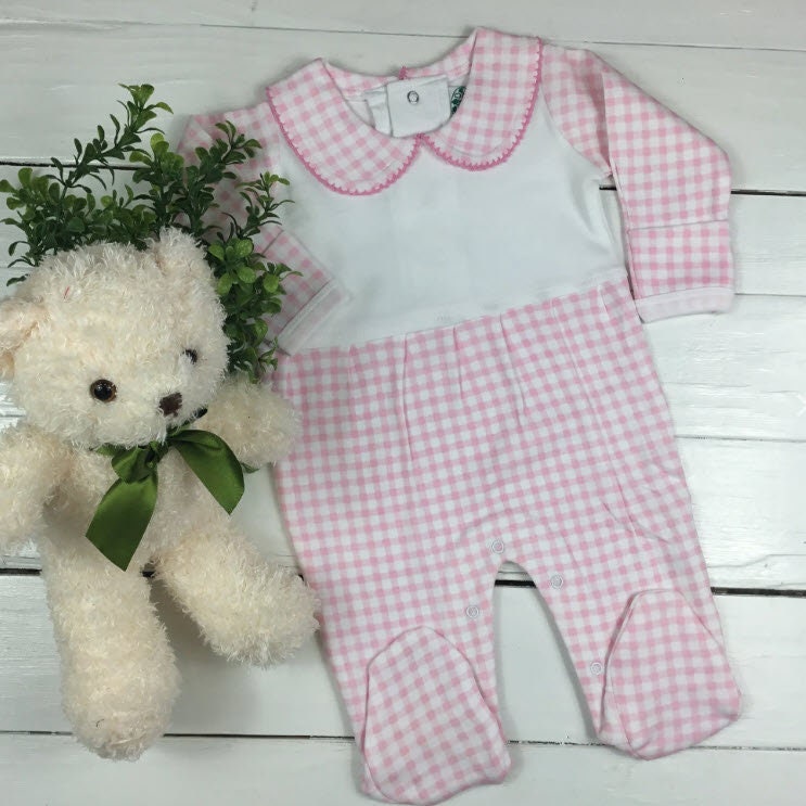 Baby Girl Coming Home Outfit, Monogrammed Footie, Hospital Outfit