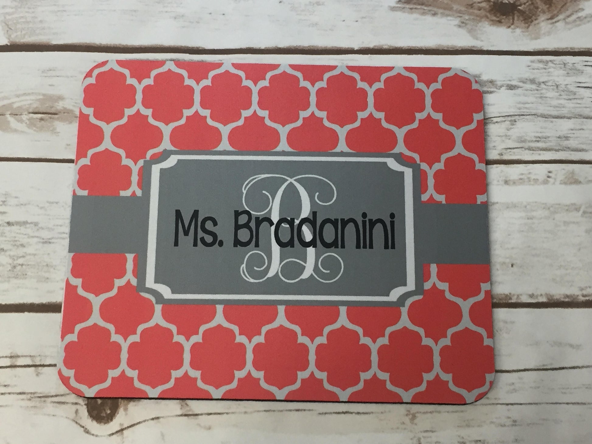 Custom Mouse Pad - Personalized Teacher Gift - Monogrammed Mouse Pad - Monogrammed Mousepad - Teacher Gift - Coworker Gift