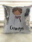 Personalized Jr. Bridesmaid Gift - Junior Bridesmaid or Flower Girl Proposal - Custom Sequin Flower Girl Pillow Cover