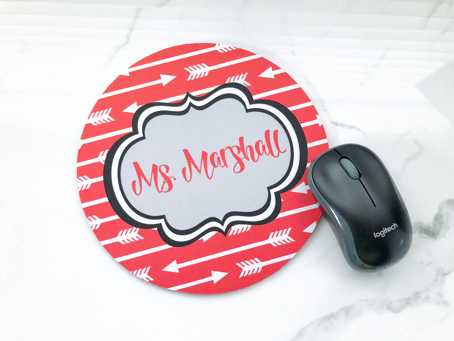 Personalized Mouse Pad - Custom Teacher Gift - Monogrammed Mouse Pad - Monogrammed Mousepad - Teacher Gift - Coworker Gift