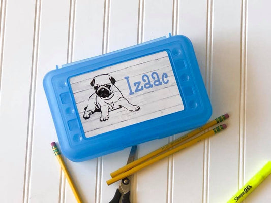 Personalized Pencil Box - Back to School - School Supplies - Custom Pencil Bag