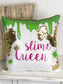 Slime Party, Sequin Pillow Personalized, Slime Queen Birthday