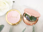 Pretty Bridesmaid Gifts - Bridal Shower Favors - Personalized Gold Compact Mirror - Gifts for Women