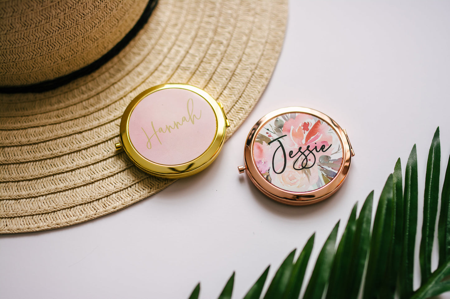 Personalized Bridesmaid Gifts - Bachlorette Party Gifts - Personalized Compact Mirror - Bridal Party Gifts