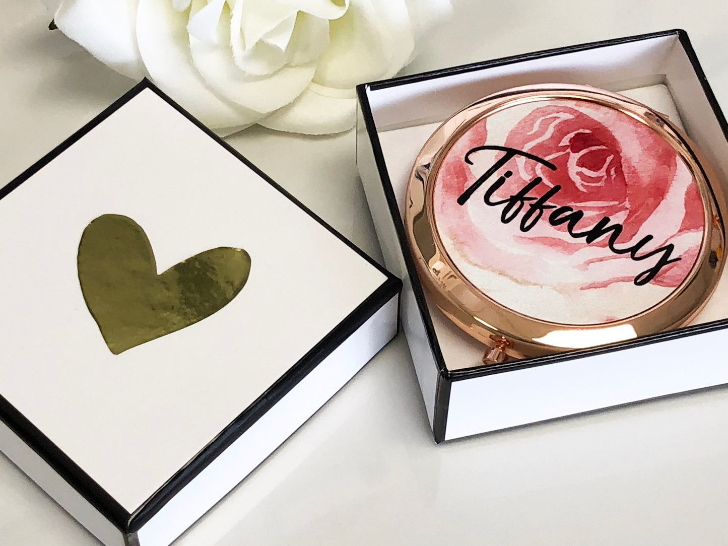 Bridesmaid Gift - Personalized Compact Mirror - Bridesmaid Proposal - Bridal Party Gifts