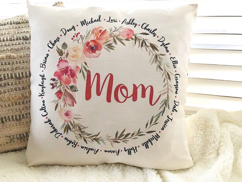 Personalized Pillow - Gifts for Mom - Gifts for Her - Personalized Pillow Mothers Day- Personalized Mothers Day Gift