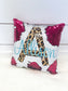 Leopard Print Gift, Custom Sequin Pillow, Personalized Pillow,