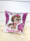 Leopard Print Gift, Custom Sequin Pillow, Personalized Pillow,