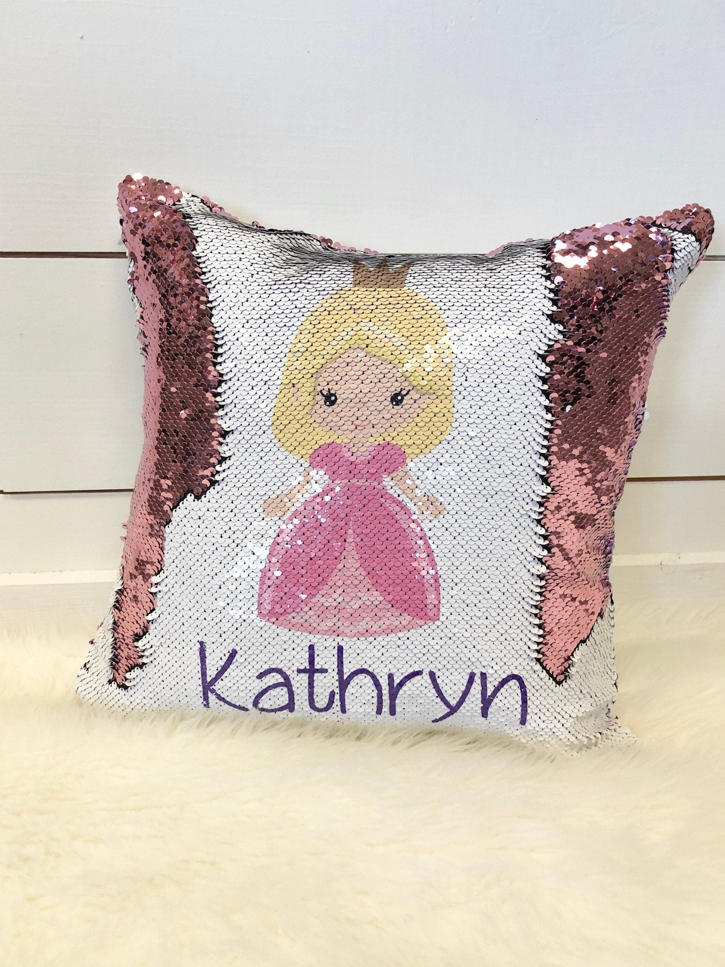 Leopard Print Gift, Custom Sequin Pillow, Personalized Pillow,