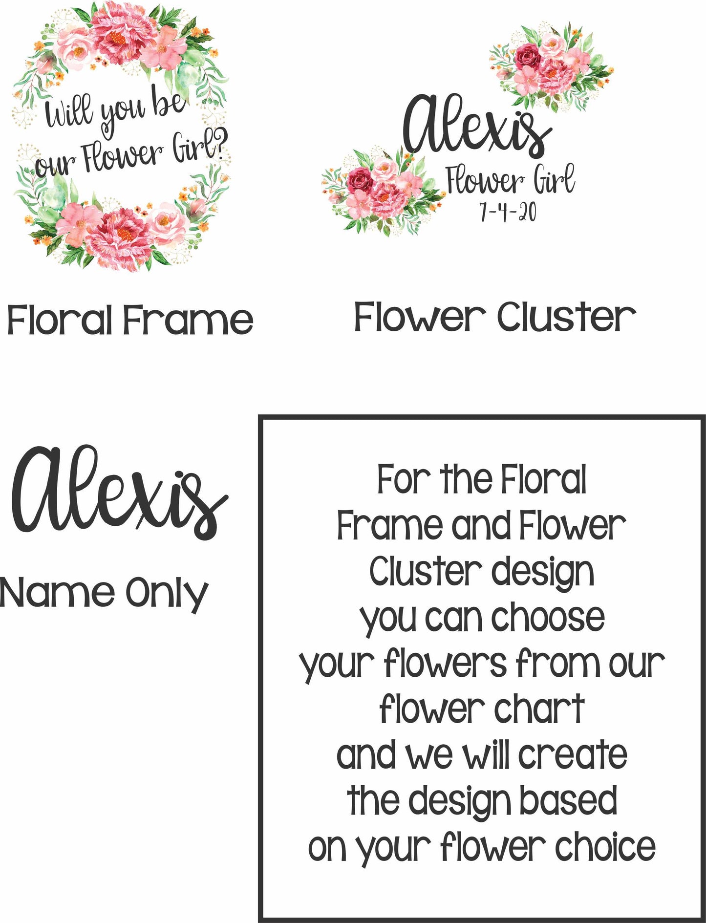 Flower Girl Gift, Personalized Teddy Bear, Flowergirl proposal