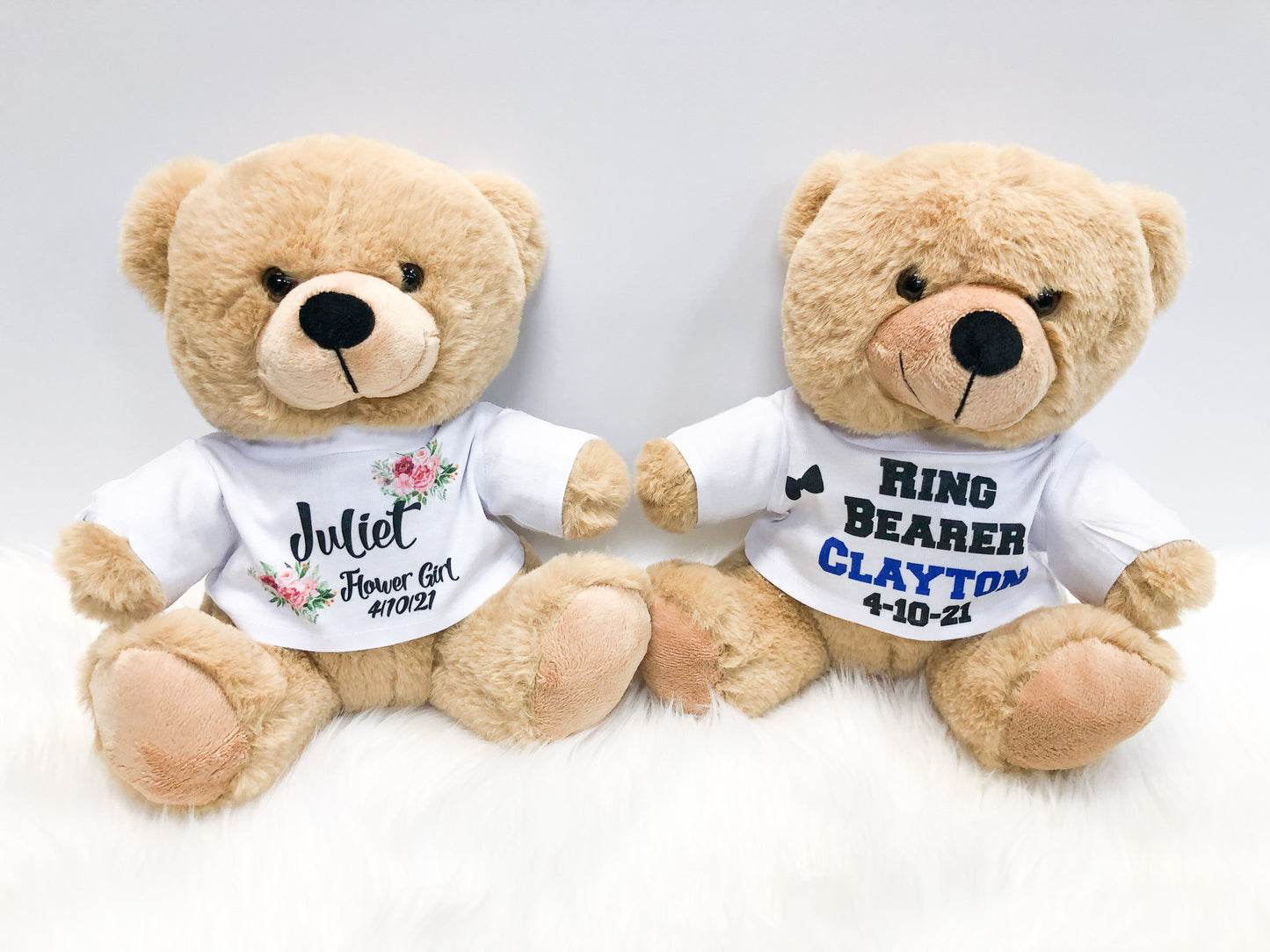 Ring Bearer Gift, Personalized Teddy Bear, Ring Bearer Proposal