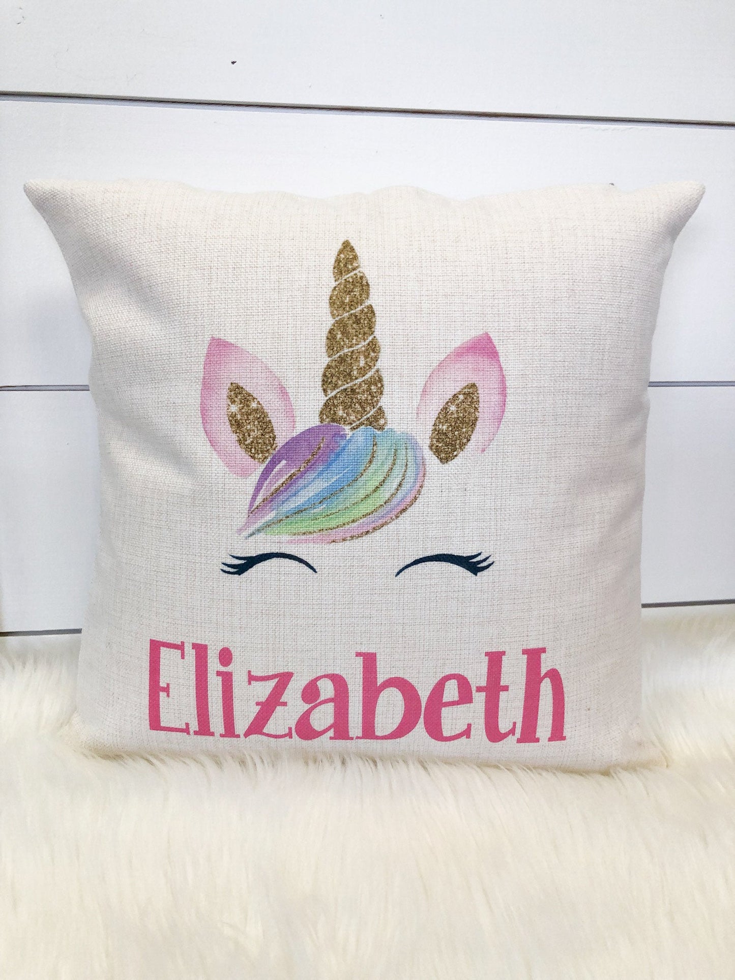 Book Pillow, Unicorn Gift, Personalized Pocket Reading Pillow,