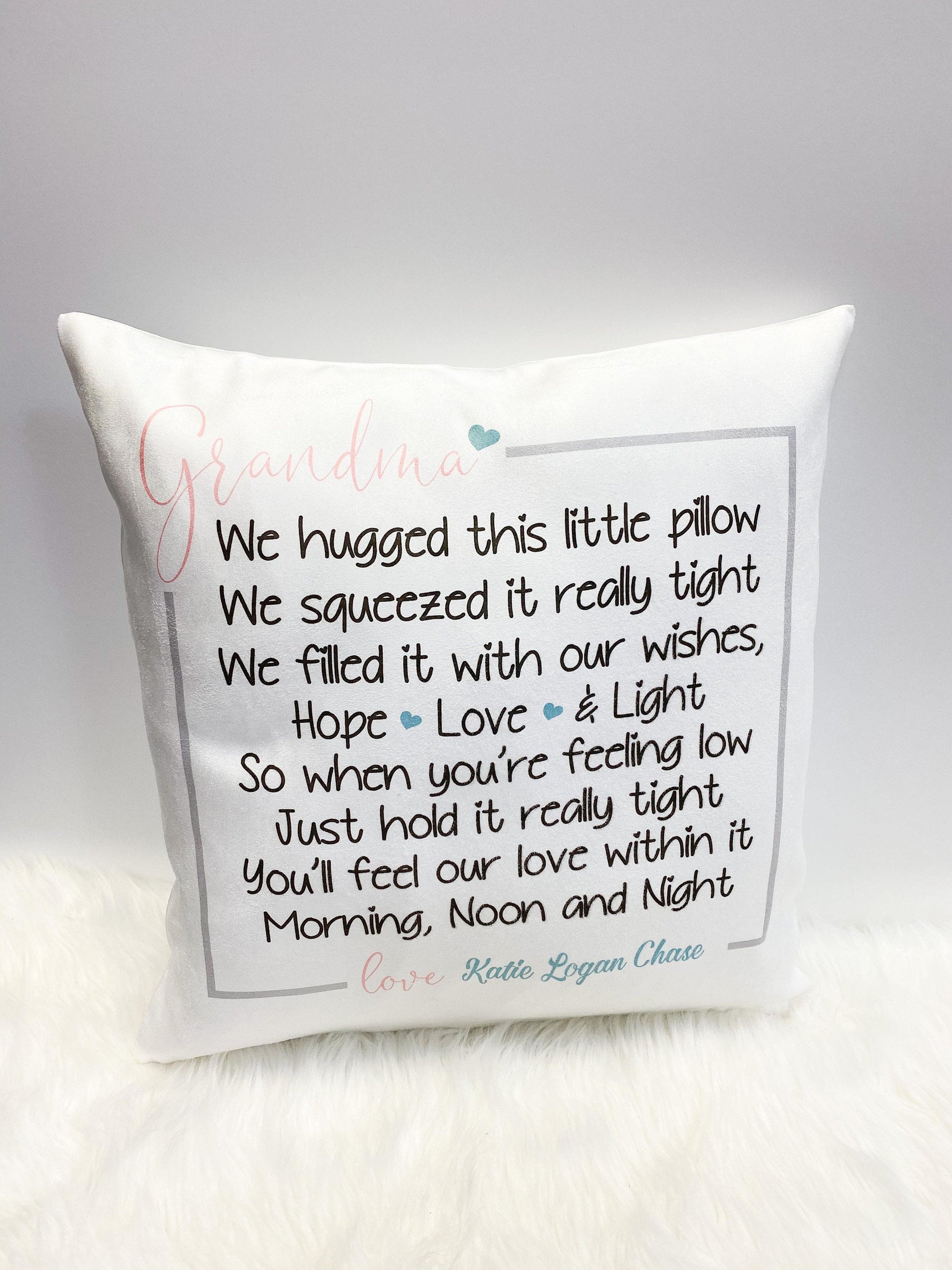 Gift for Mom from Daughter - Mother&#39;s Day Gift - Personalized Pillow for Grandma - Nana