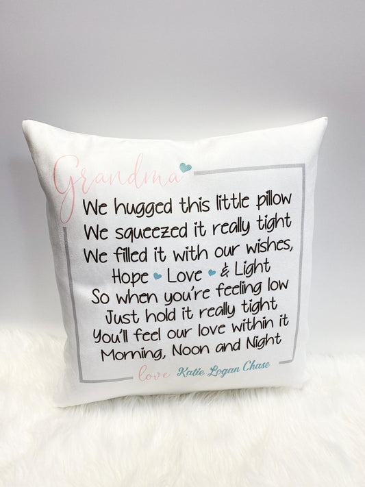 Gift for Mom from Daughter - Mother&#39;s Day Gift - Personalized Pillow for Grandma - Nana