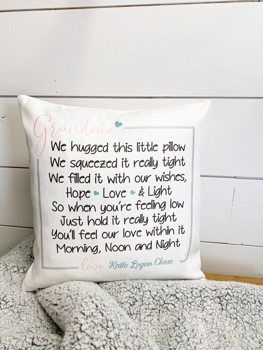 Gift for Mom from Daughter - Mother&#39;s Day Gift - Personalized Pillow for Grandma - Nana