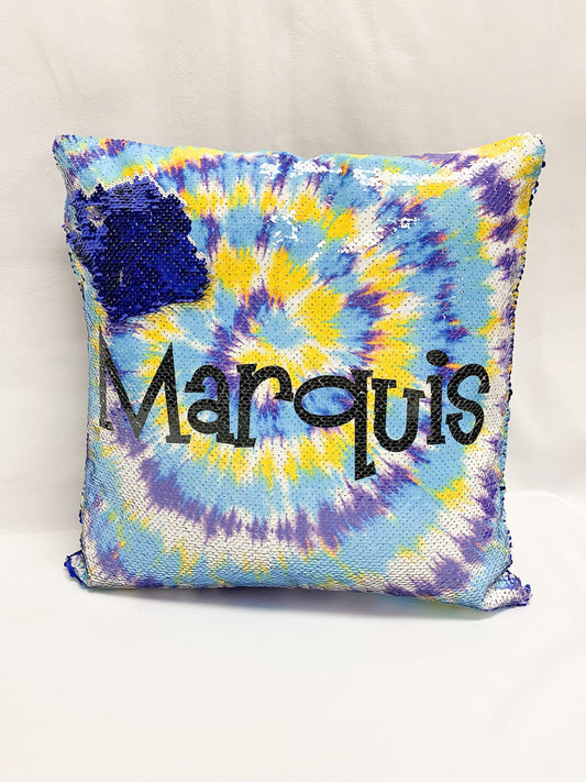 Personalized Pillow, Sequin Pillow, Tie Dye, Christmas Gifts, Teen  Gifts,