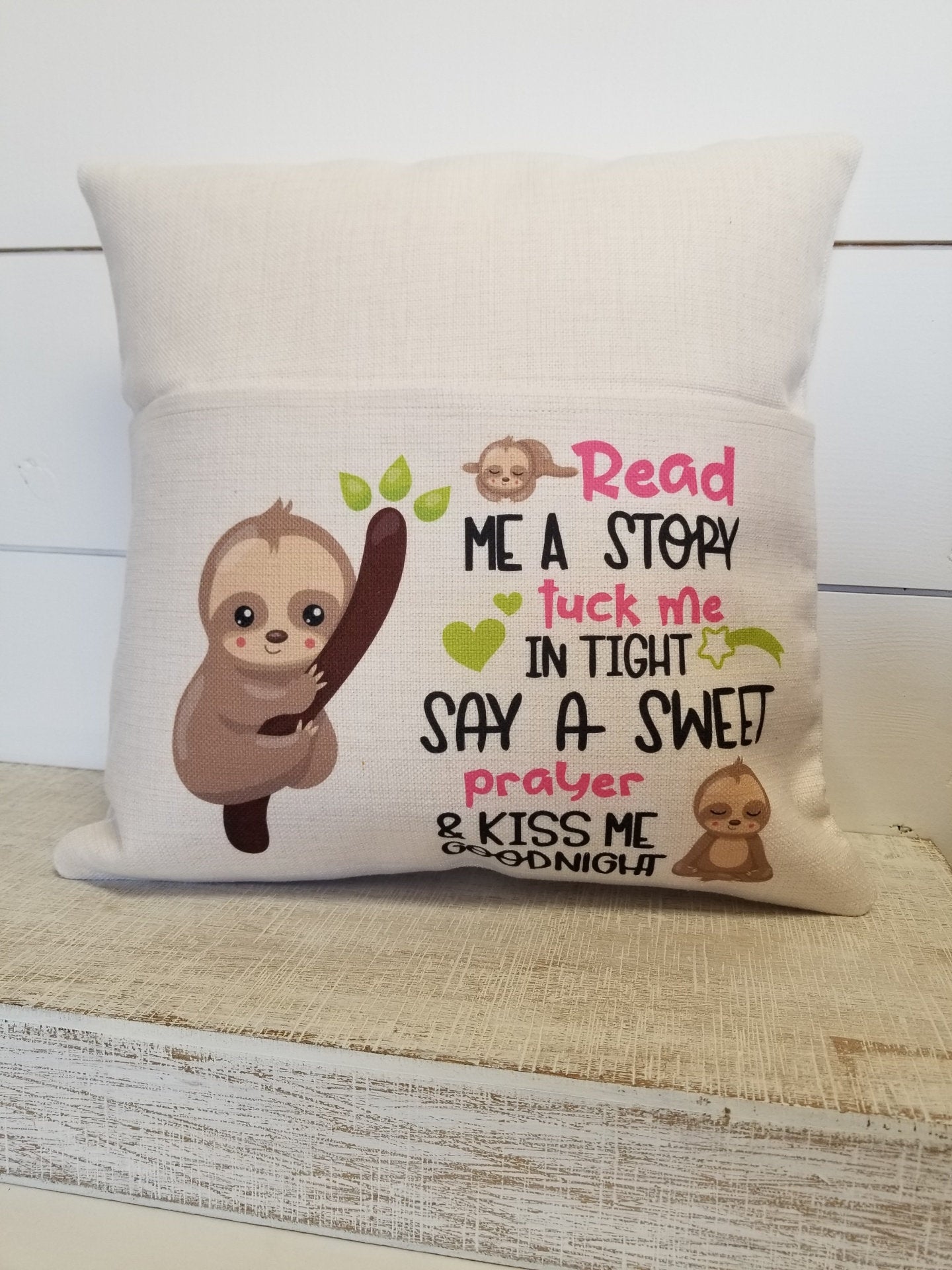 Personalized Pillow for Kids, Pocket Pillow, Christmas Gift for Granddaughter from Granddmother