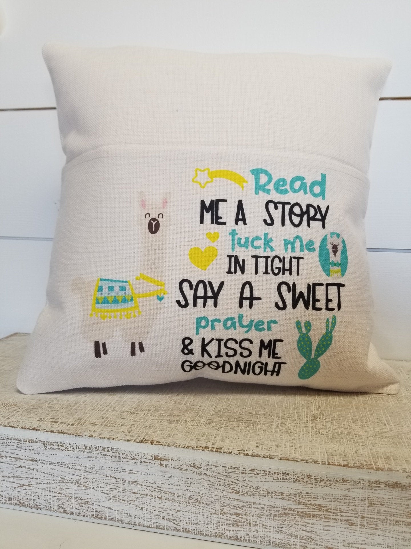 Personalized Pillow for Kids, Pocket Pillow, Christmas Gift for Granddaughter from Granddmother